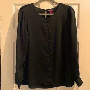 Gently worn Vince Camuto forest green medium long sleeve top